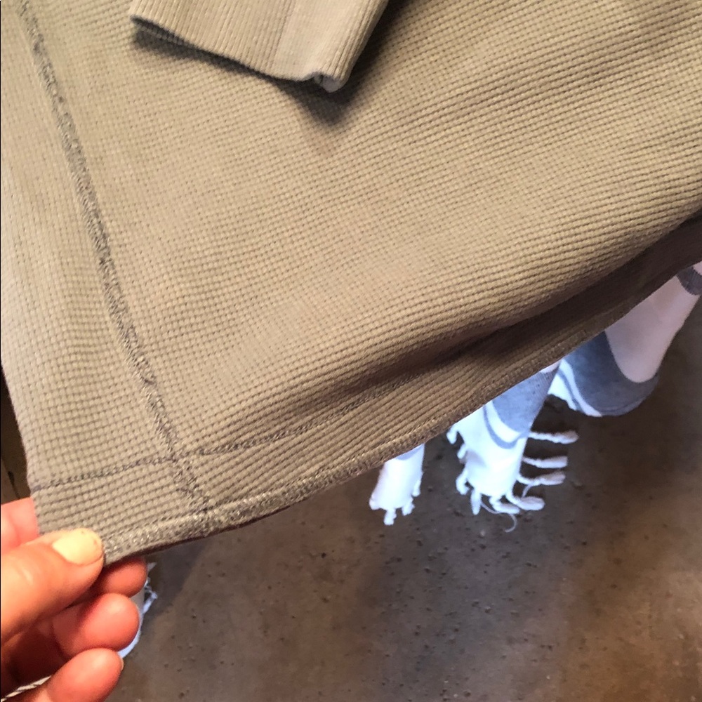 Men's Long-Sleeve Henley Sweater - Sage Green - Picture 6 of 11